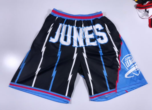 Black & blue thunder stripe