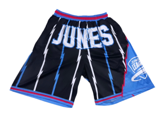 Black & blue thunder stripe