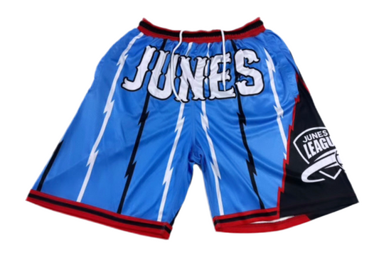 Blue & White thunder stripe